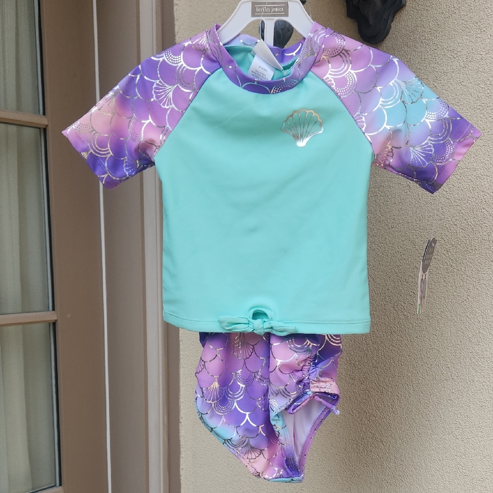 Kids Swim Set - Aqua and Purple